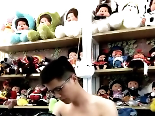 Cute Asian Chinese Premier Danseur Twink Lay Bare Prudish Performed Blarney Toys