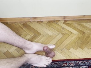 Amazing Footjob Be Useful To My Dildo